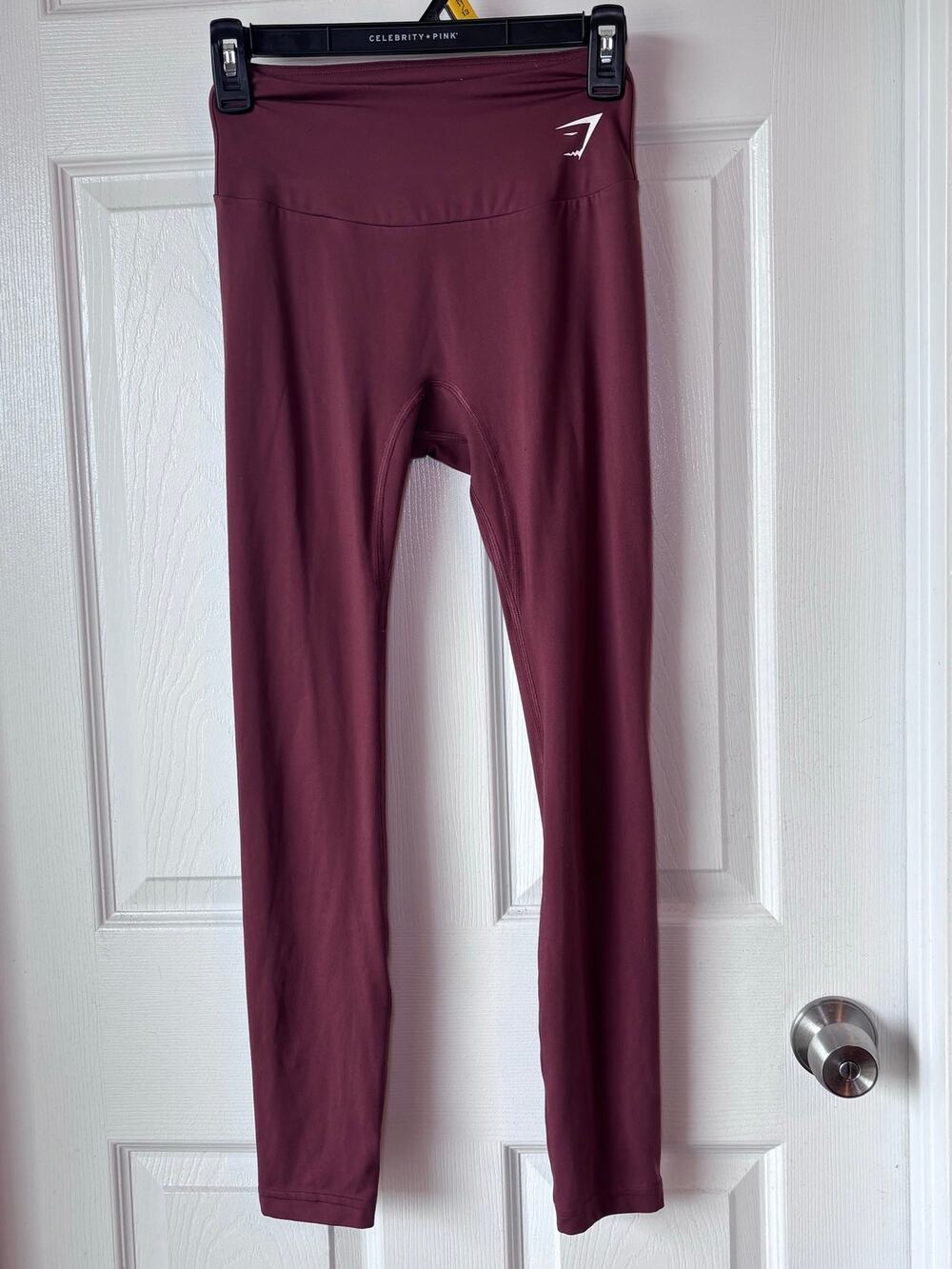 Gymshark Women’s Small Burgundy High Waisted Workout Leggings